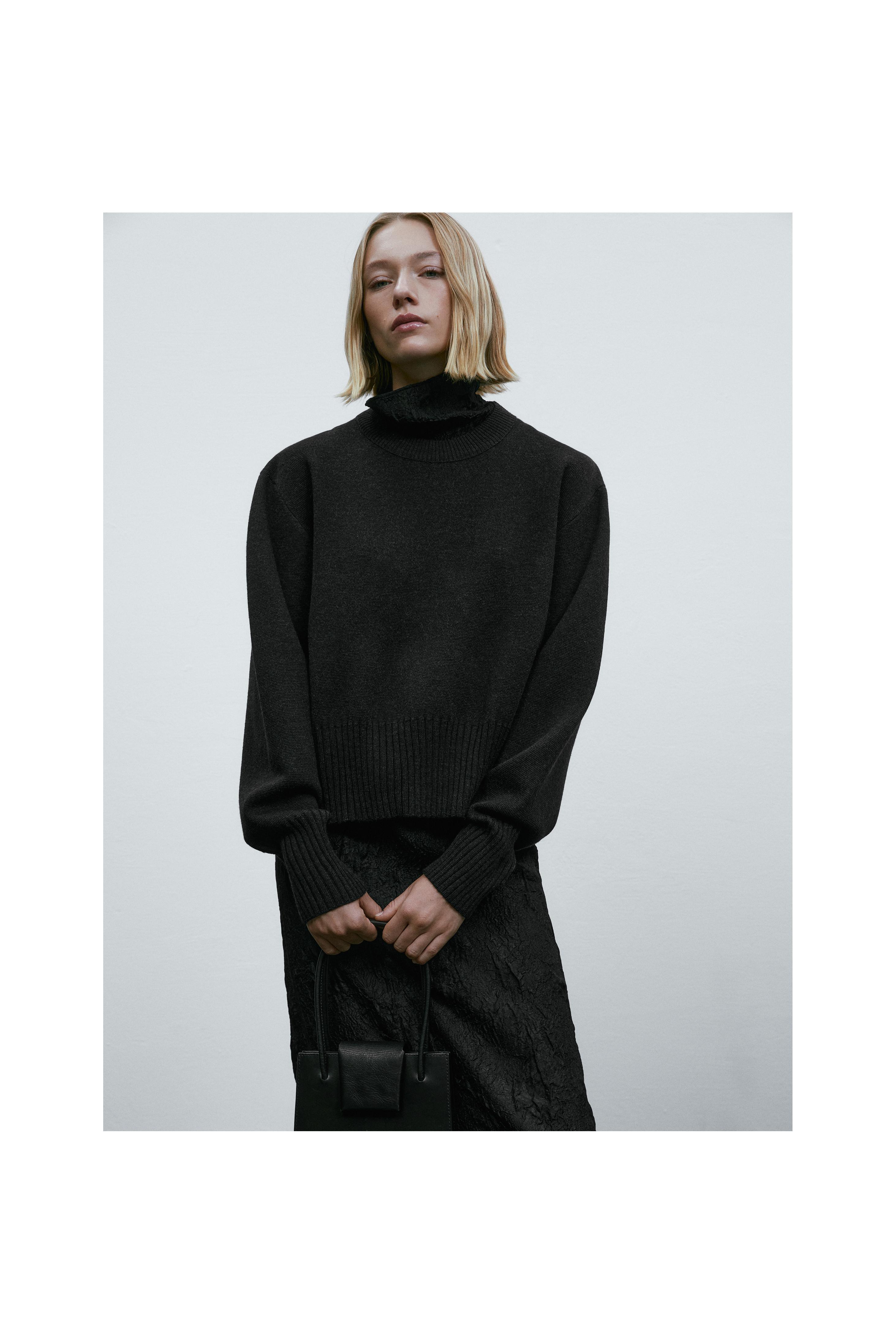 Zara merino wool jumper sales